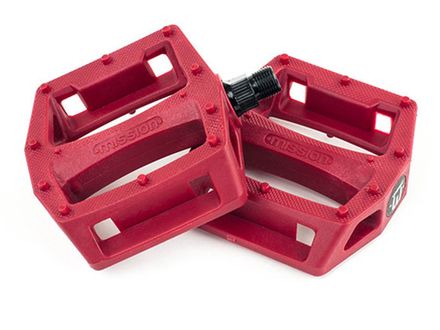Купить Педали для BMX Mission Impulse насыпные (красный)