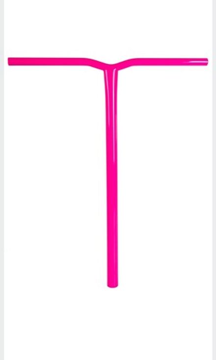 Купить Руль Tech Team титановый Y-форма ZUBR 580x700 без пропила, розовый