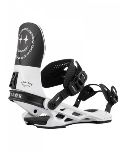 Купить Крепления для сноуборда ARBOR - Hemlock White/black Boss Dog