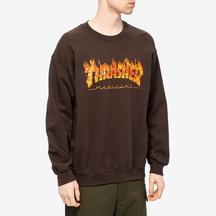 Купить Свитшот Thrasher INFERNO DARK CHOCOLATE
