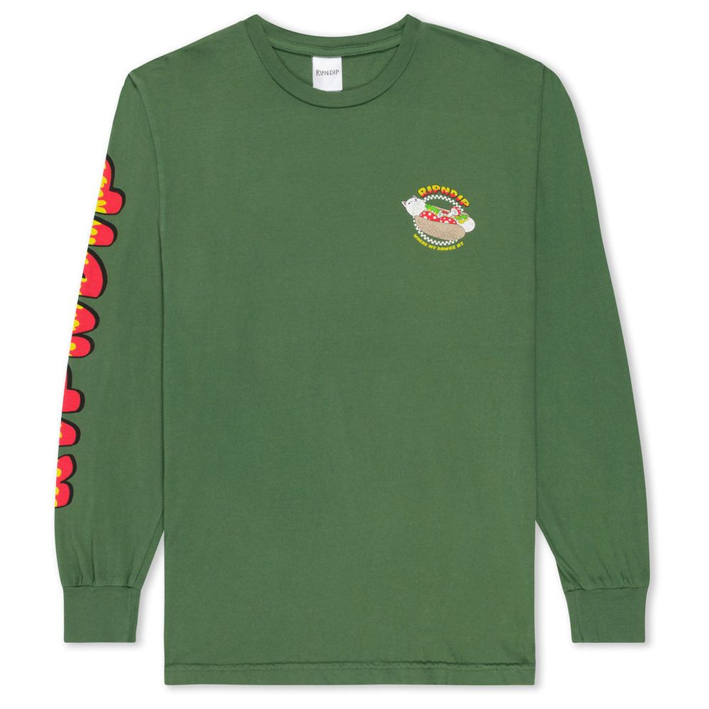 Лонгслив Ripndip Glizzy Long Sleeve (Olive)