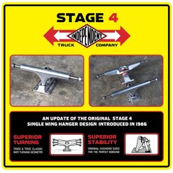 Подвески для скейтборда Independent Stage 4 Polished Trucks (136)