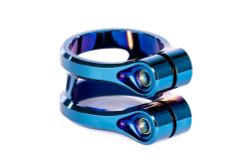 Зажим для трюкового самоката Ethic sylphe double clamp V2 34.9 chrome blue