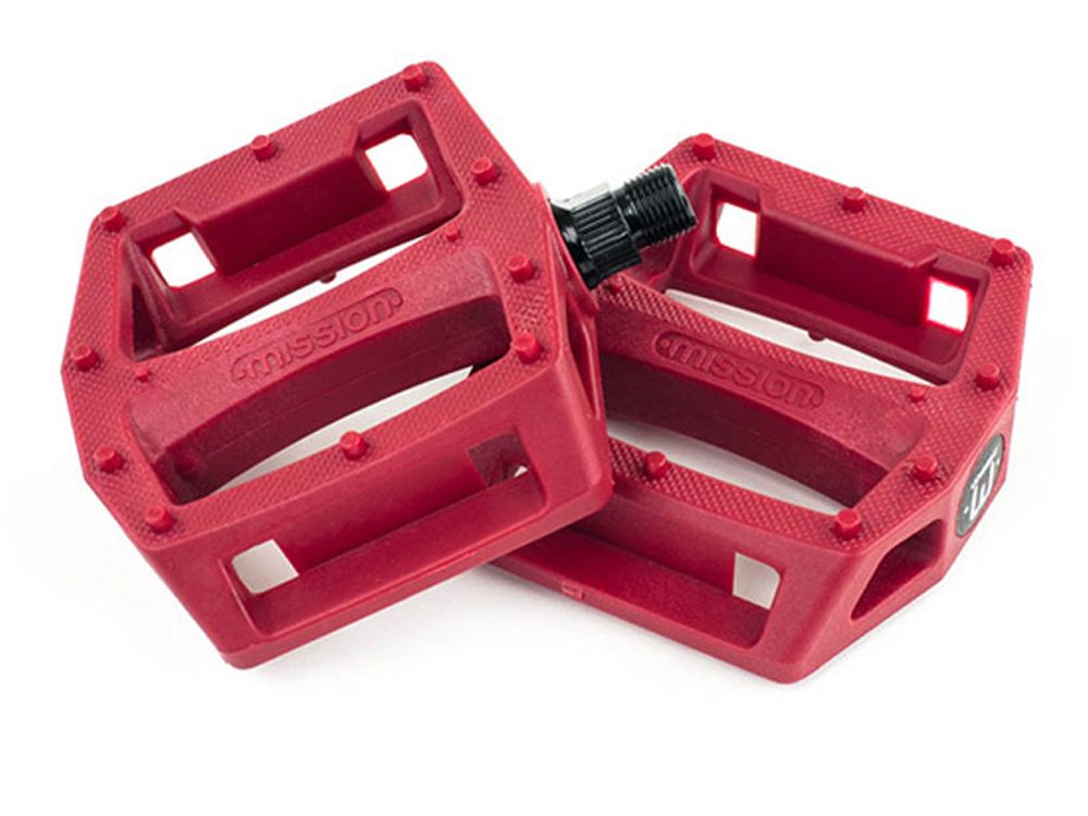 Педали для BMX Mission Impulse насыпные (красный)