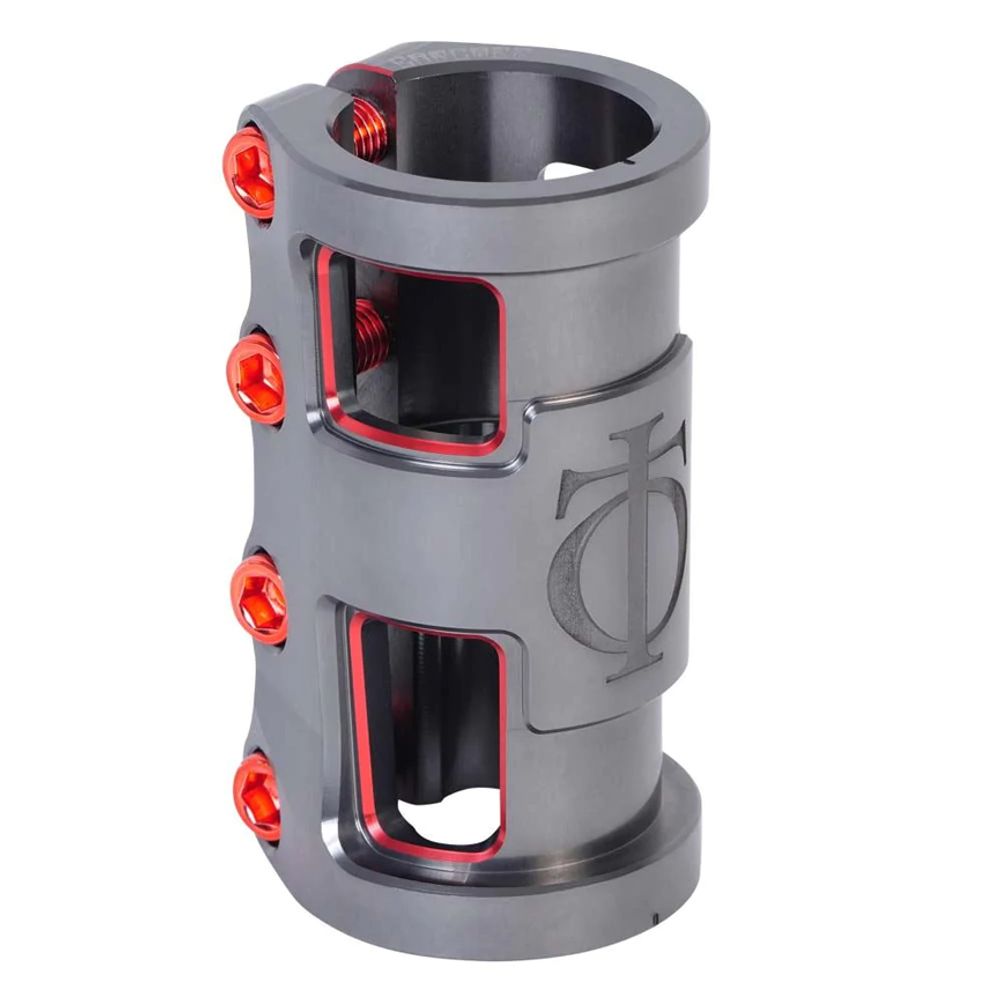 Зажим для трюкового самоката Oath Carcass SCS (серый / красный)