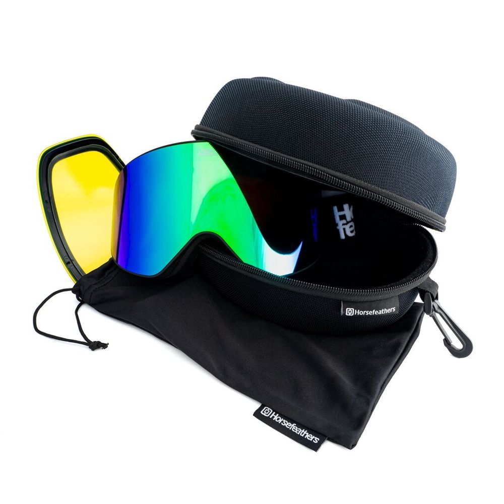 Маска Horsefeathers EDMOND GOGGLES (black/mirror green)