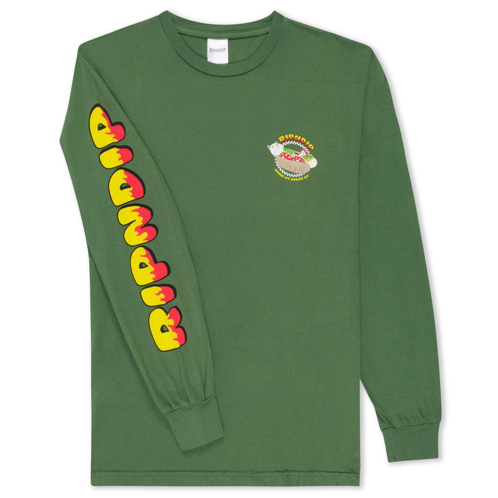 Лонгслив Ripndip Glizzy Long Sleeve (Olive)