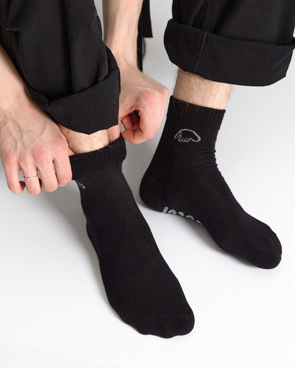 Носки ANTEATER LOW_Socks-Black-Logo