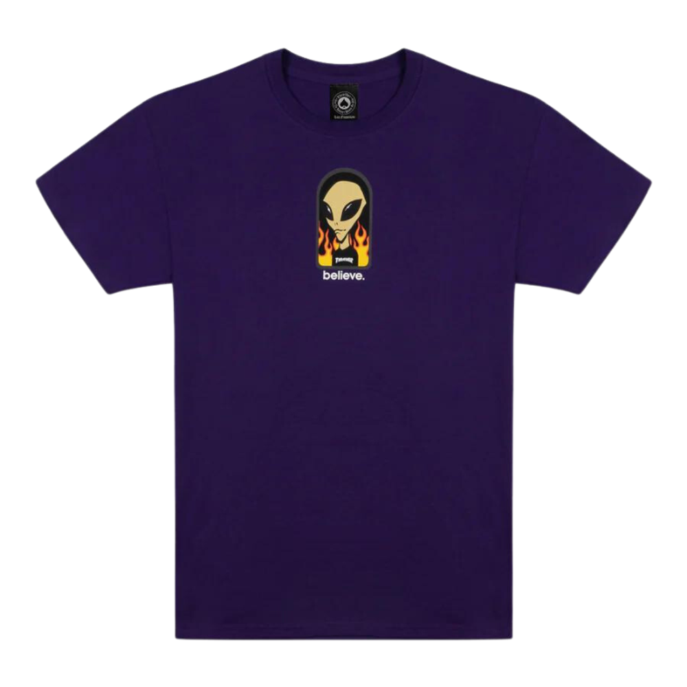 Футболка Thrasher  X AWS - Believe Purple