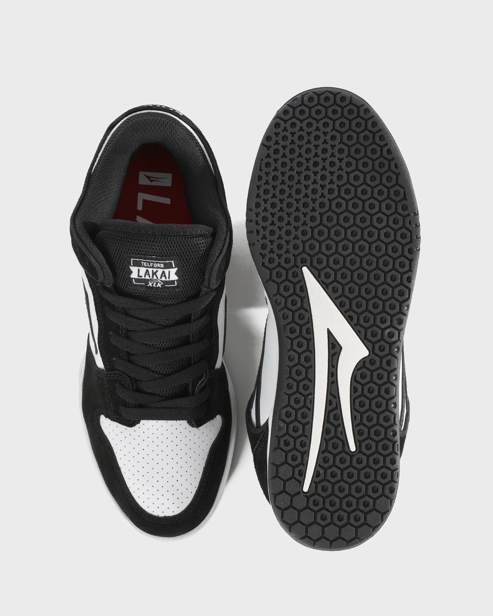 Кеды Lakai Telford Low Black/White Leather