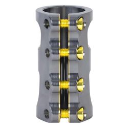 Зажим для трюкового самоката Oath Carcass SCS (серый / золотой)