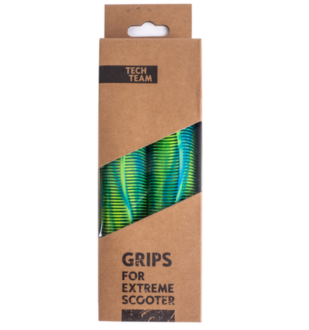 Купить Грипсы Tech Team Fish 170mm, Green/Blue