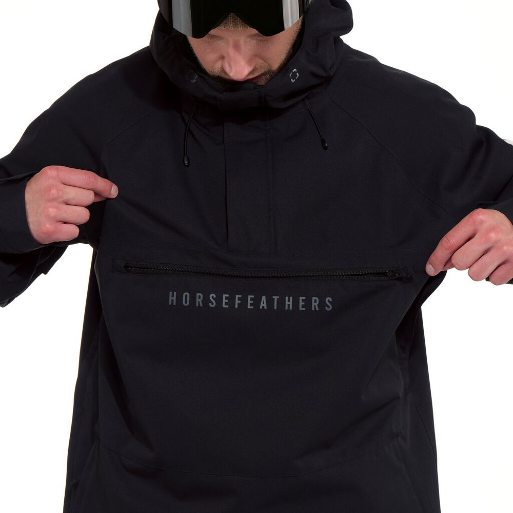 Анорак мужской сноубордический Horsefeathers DONNIE JACKET (black)