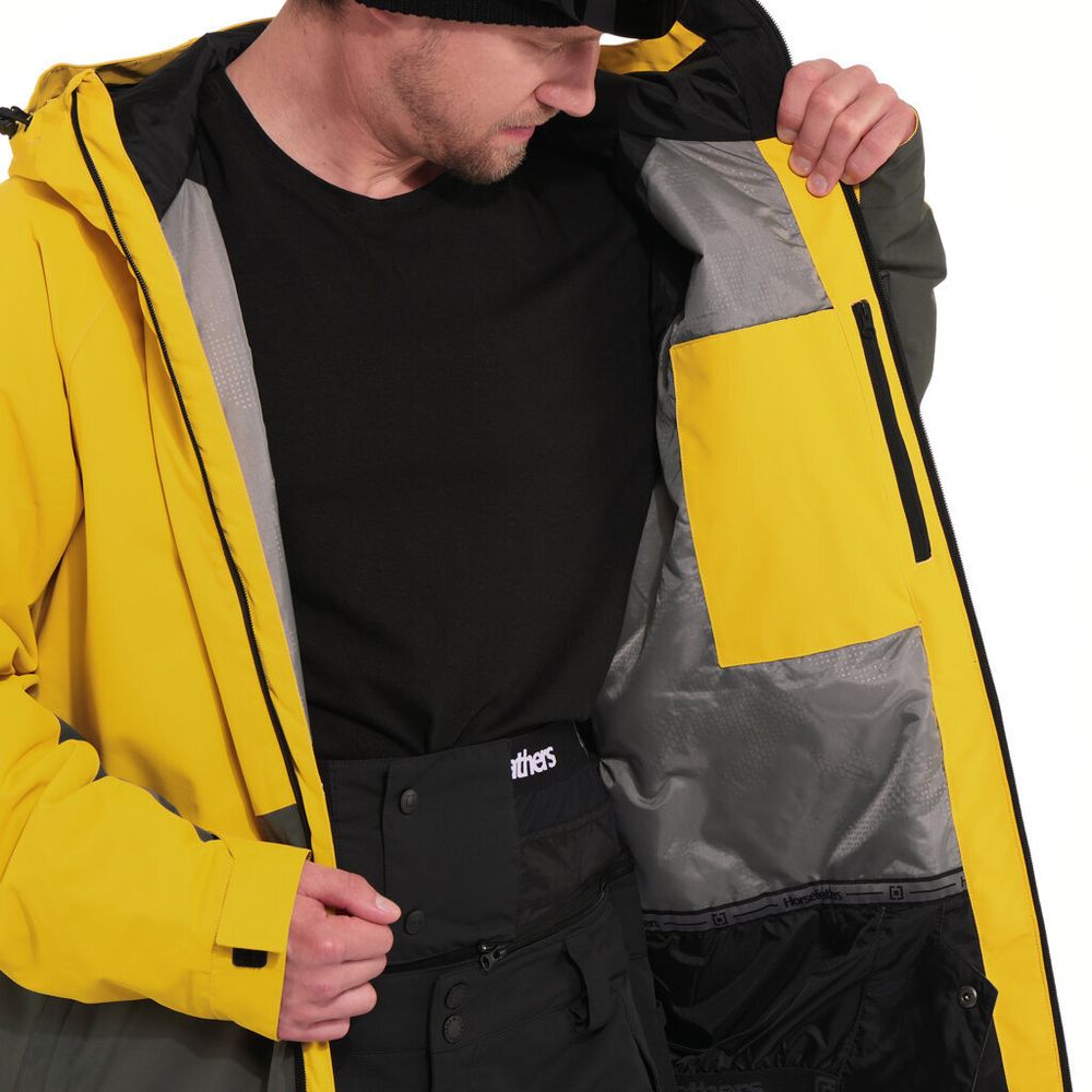 Куртка мужская сноубордическая Horsefeathers CROWN JACKET (sulphur)