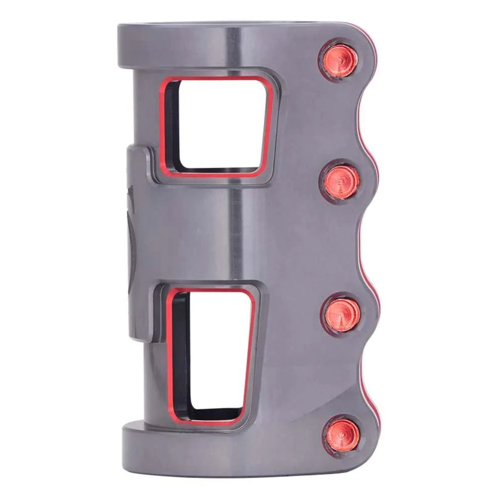 Зажим для трюкового самоката Oath Carcass SCS (серый / красный)