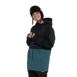 Анорак женский сноубордический Horsefeathers DERIN II JACKET (black/hydro)