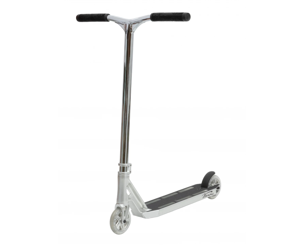 Трюковой самокат Комета Гелиос v2 серебро