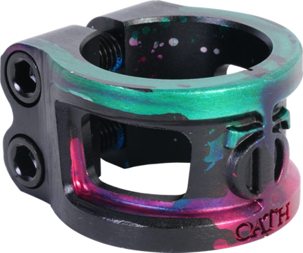 Зажим для трюкового самоката Oath Cage v2 HIC (зеленый / розовый / черный)
