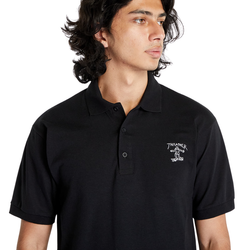Поло Thrasher LITTLE GONZ EMBROIDERED BLACK