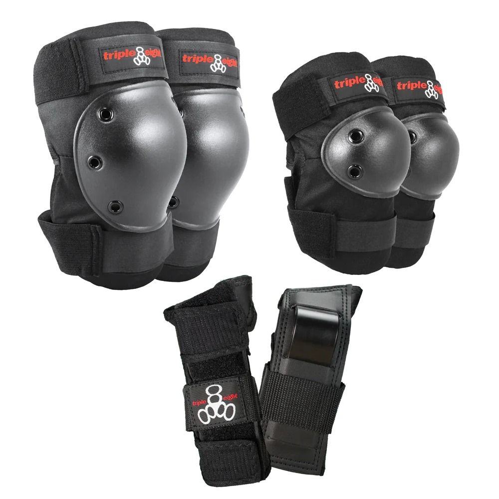 Защита комплект (колени, локти, запястья) Triple 8 Saver 3-Pack BLK