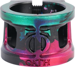 Зажим для трюкового самоката Oath Cage v2 HIC (зеленый / розовый / черный)