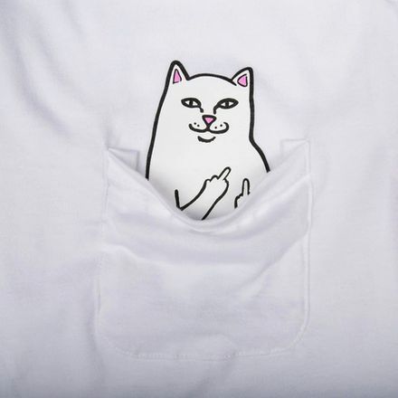 Купить Лонгслив Ripndip SP24 Lord Nermal Pocket L/S White