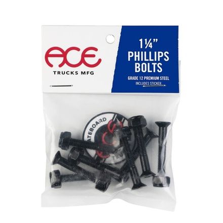 Купить Винты для скейтборда Ace Trucks Bolts Phillips 1 1/4"