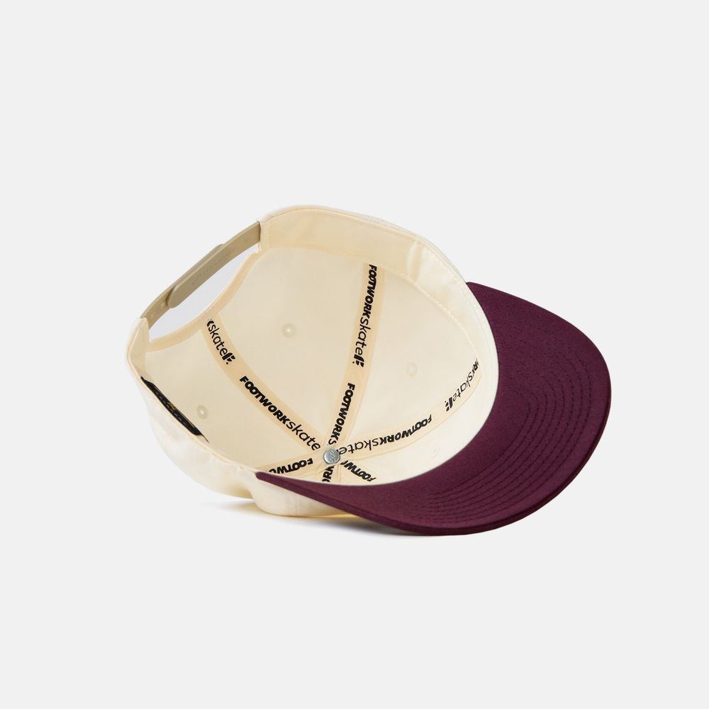 Кепка Footwork TAG DAD CAP MAROON/OFF WHITE (OSFA)