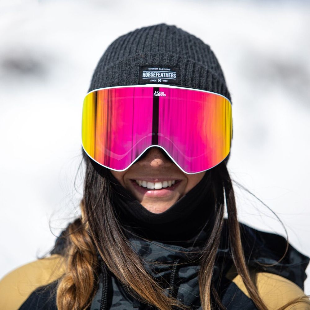 Маска Horsefeathers EDMOND GOGGLES (white/mirror pink)
