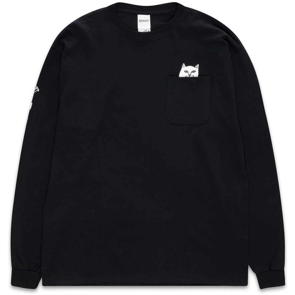 Лонгслив Ripndip Lord Nermal L/S Pocket Tee (Black)