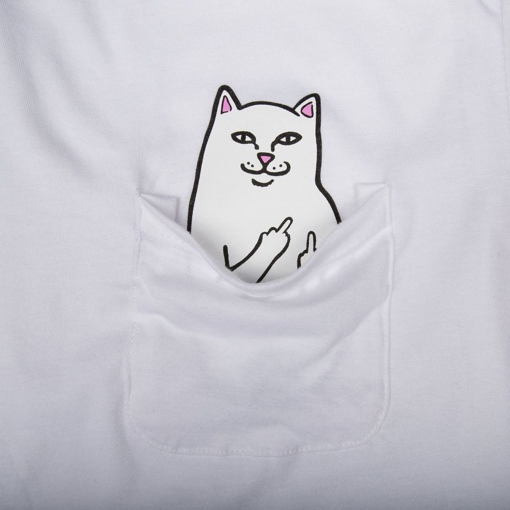 Футболка Rip N Dip Lord Nermal Peace Pocket Tee White