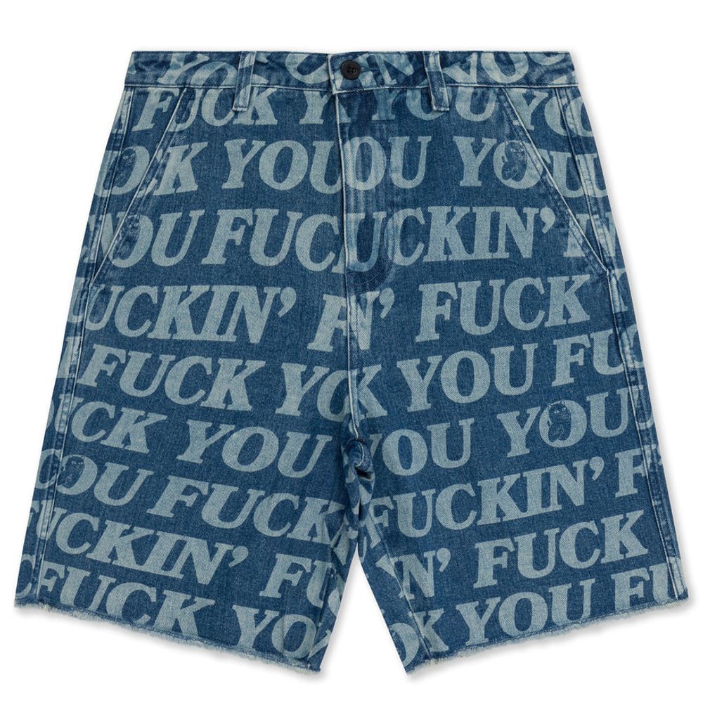 Шорты Ripndip Fuckin Fuck Denim Shorts (Medium Wash)