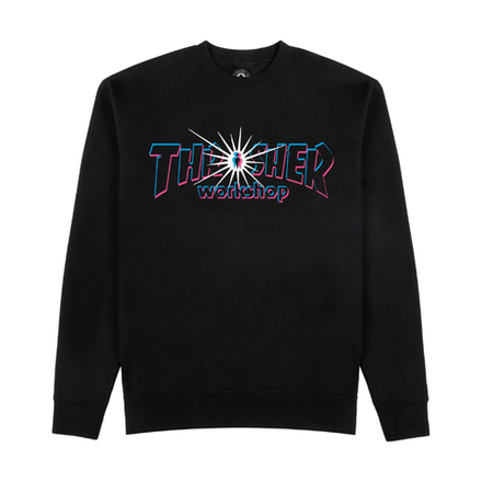 Купить Свитшот Thrasher X AWS - Nova Crewneck Black