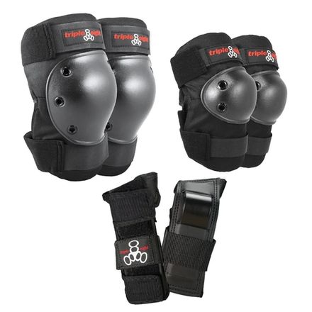 Купить Защита комплект (колени, локти, запястья) Triple 8 Saver 3-Pack BLK