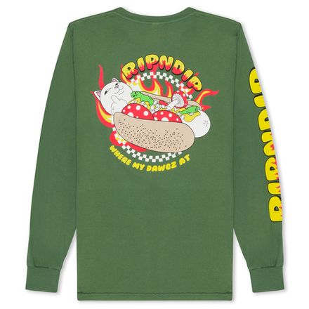 Купить Лонгслив Ripndip Glizzy Long Sleeve (Olive)