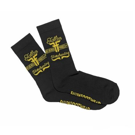 Купить Носки Fallen PURELY SOCK - BLACK / YELLOW