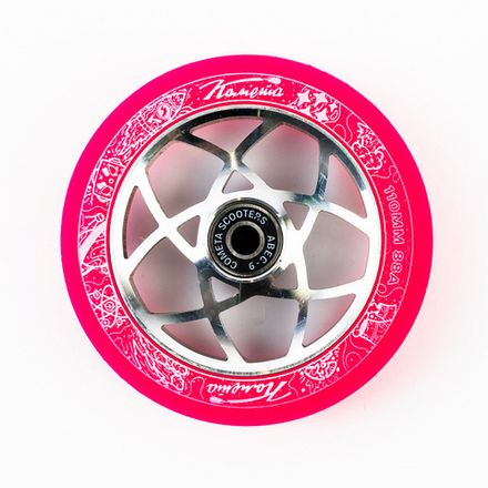 Купить Колеса для самоката Комета Атом Розовый / Серый
