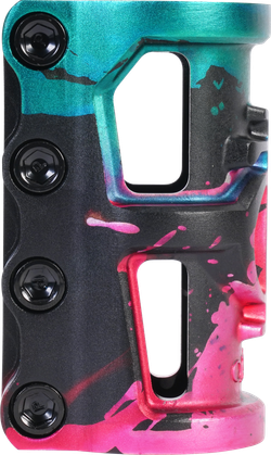 Зажим для трюкового самоката Oath Cage v2 SCS (зеленый / розовый / черный)