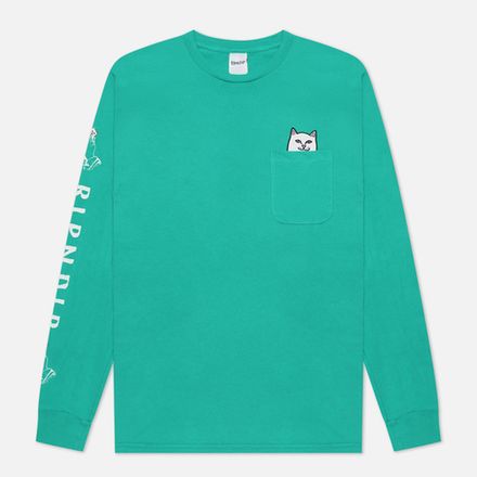 Купить Лонгслив Ripndip Lord Nermal Pocket Tee Long Sleeve Teal
