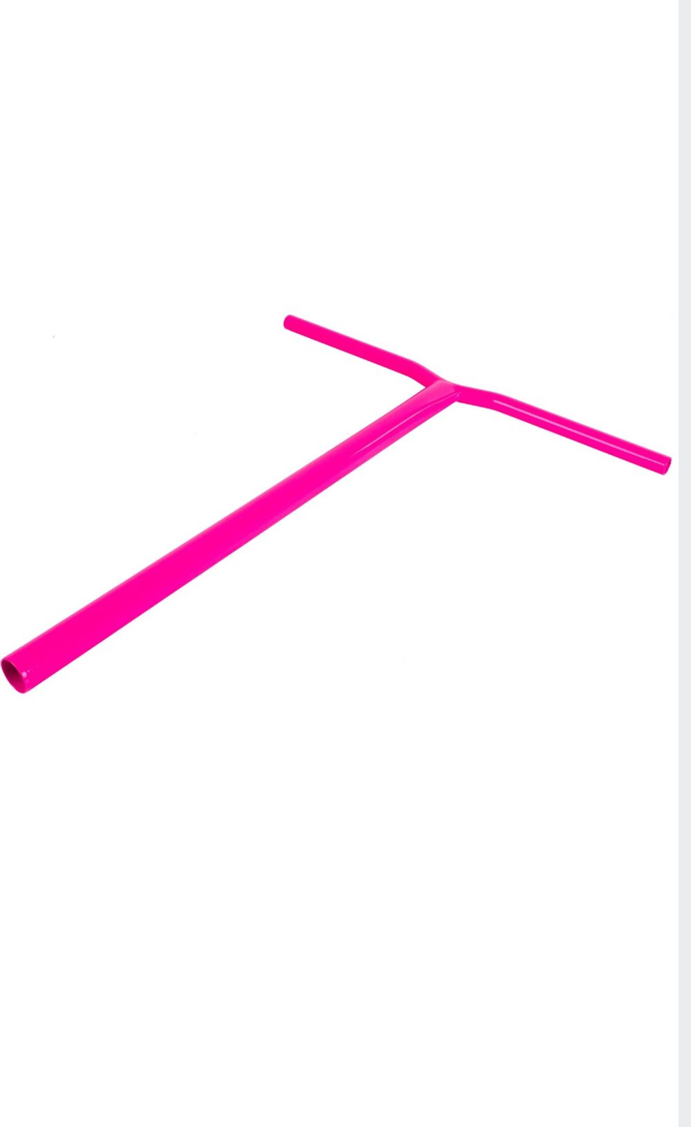 Руль Tech Team титановый Y-форма ZUBR 580x700 без пропила, розовый