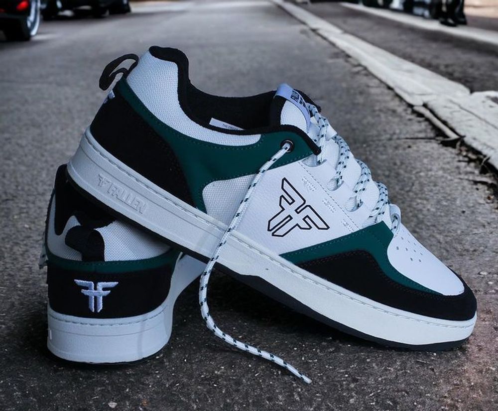 Кеды Fallen THE CREST - WHITE / BLACK / EMERALD